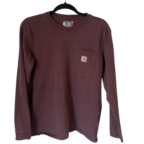 Carhartt Other - Carhartt Men's Burgundy Long Sleeve Tee